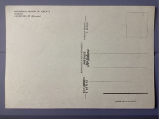 Antigua postal Banco de Vizcaya