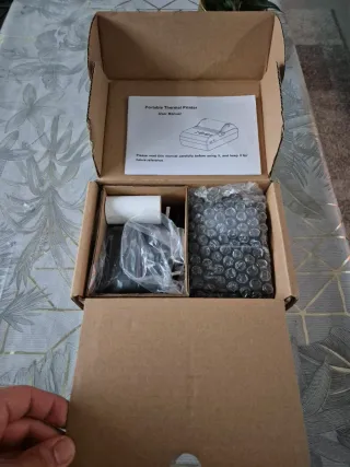 Impresora Térmica Portátil Excelvan Negra