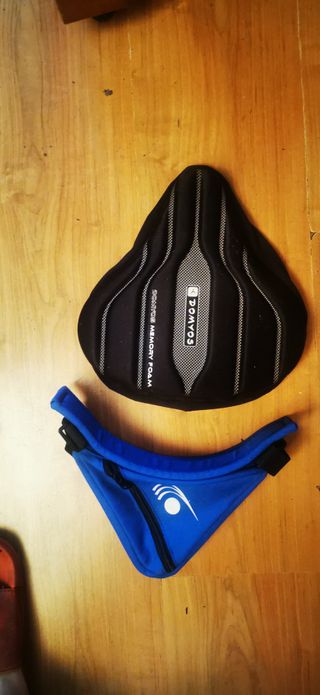 Funda de sillín de bicicleta negra