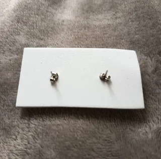 Pendientes Corazón Aqua Transparente