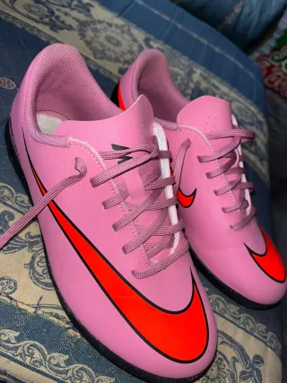 Zapatos Fútbol Sala Nike Rosa Naranja