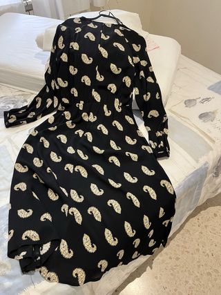 Vestido Massimo Dutti Negro Talla 38