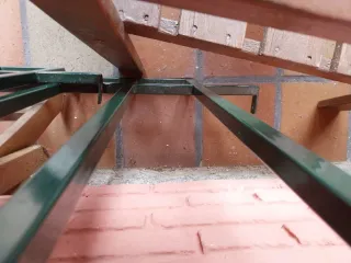 2x Rejas metálicas verdes