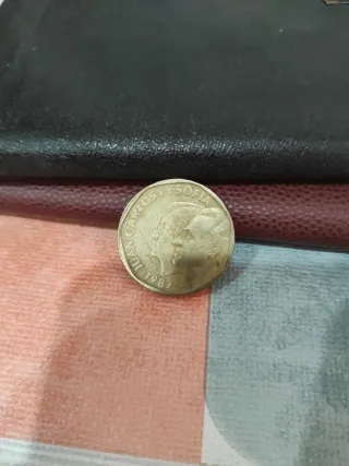 Moneda 500 pesetas 1989-1987 precios según fechas.