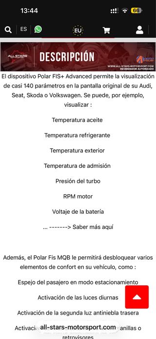 Polar Fis + Advanced PF04 Audi Skoda