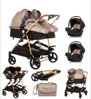 Carrito Gemelar Dúo Smart con 2 Grupo 0+