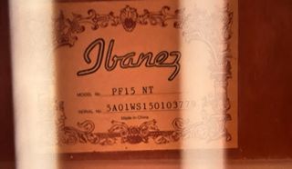 Chitarra acustica Ibanez con custodia