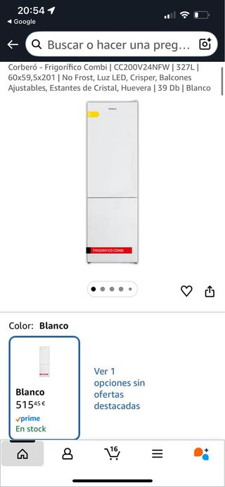 Frigorífico Corberó No Frost MUDANZA URGENTE