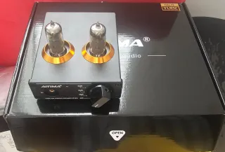 Amplificador Valvulado Phono Aiyima T3 Negro.
