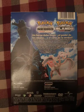 Pack 2 DVDs Pokémon Blanco y Negro