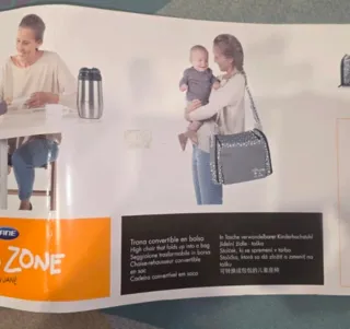 Trona portátil convertible en bolso Jane estrellas