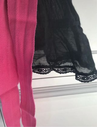 Camisa romántica negra