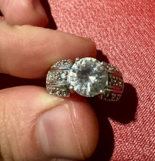 Anillo Plata Circonita Grande