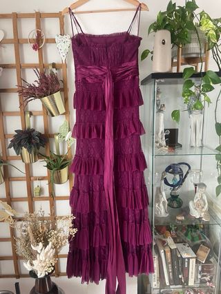 Vestido fiesta morado talla 36