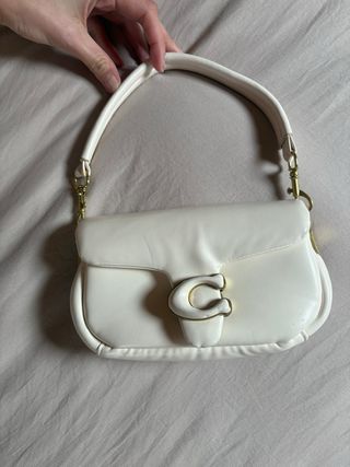 Bolso Coach Crema Pequeño