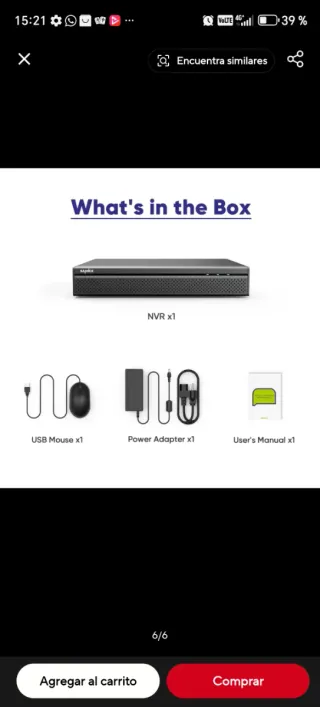 SANNCE 8CH 4K PoE NVR Grabadora