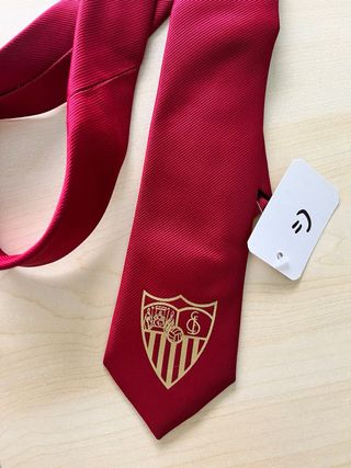 Corbata Sevilla FC Granate Escudo Dorado
