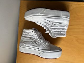 Vans Sk8-Hi Platform Blancas