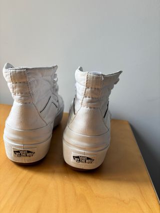Vans Sk8-Hi Platform Blancas