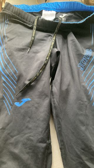 Pantalón ciclismo Joma negro y azul