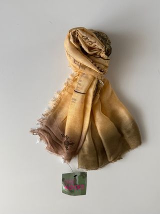 Sciarpa Unisex Foglio Congedo Beige