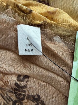 Sciarpa Unisex Foglio Congedo Beige