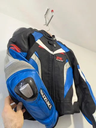 Chaqueta Moto Cuero Suzuki Talla S