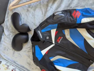 Chaqueta Moto Cuero Suzuki Talla S