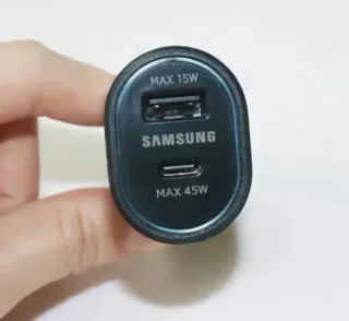 Cargador Samsung 45W + 15W Carga ultra rápida