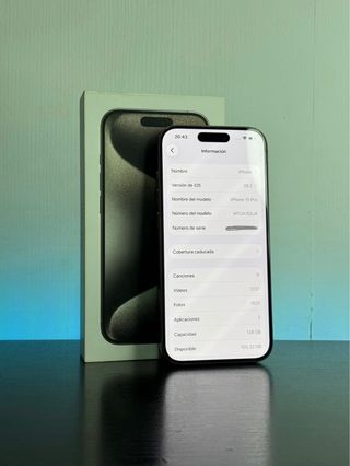 iPhone 15 Pro 128GB Titanio Natural + Caja