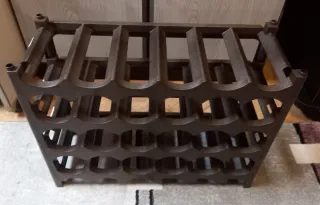 4 Botelleros Apilables Marrones