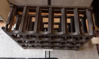 4 Botelleros Apilables Marrones