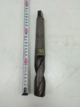 Broca 34 punta plana mango conico morse 4