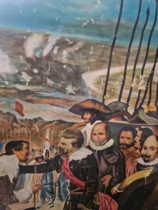 Tapiz antiguo militar