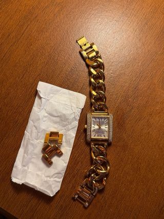 Orologio donna con maglie in oro Nuova