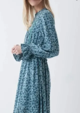 Vestido Salsa Talla 44 liberty print seagreen