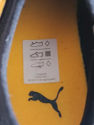 Zapatillas Puma Futbol Amarillas Negras Talla 34