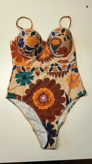 Costume intero floreale tg S