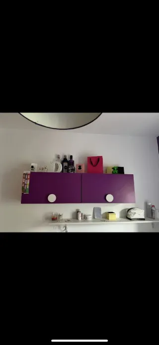 Dormitorio juvenil completo morado