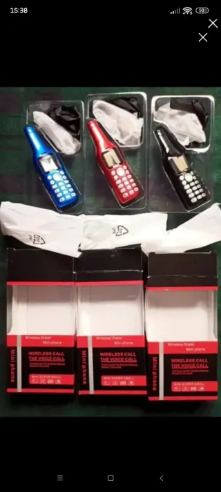 Mini móviles con cámara. Nuevos.