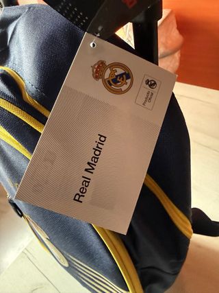 Mochila Ruedas Real Madrid Azul/Amarillo