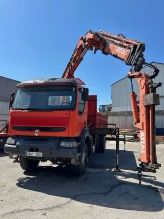 Camión Renault 4x4 Grúa y Volquete
