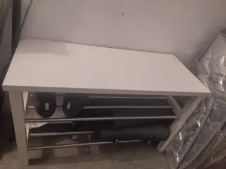 Banco zapatero IKEA TJUSIG blanco