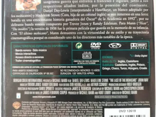 El Último Mohicano DVD (Españo, ingles).
