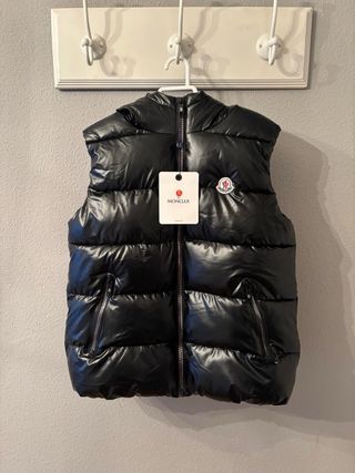 Chaleco Moncler Negro Sin Mangas