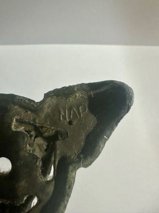 Elegante lumicino in bronzo