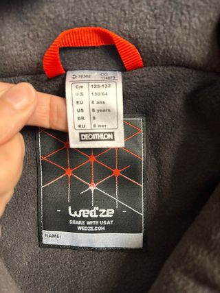 Chaqueta de esquí infantil Wedze