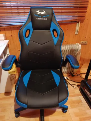 Silla Gamer GAMERS' CHOICE Negra y Azul