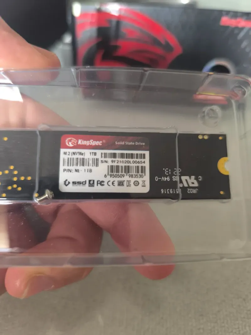 KingSpec SSD M.2 NVMe 1TB PCIe Gen3 x4 afbeelding 2