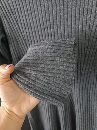 Vestido de punto gris Kiabi talla L